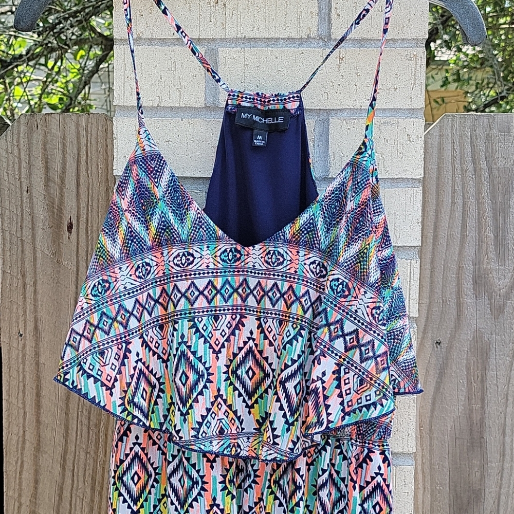 💕Printed Ruffle Maxi Dress - Picture 2 of 7